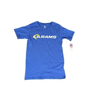 NFL LA Rams Team Apparel Youth T-Shirt Los Angeles Football Blue Size‎ L 12/14
